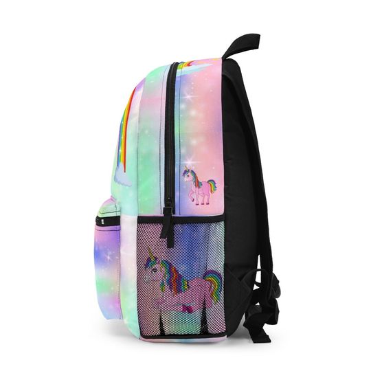 UNICORN  Backpack, Personalized  Back to School Unicorn bag, Durable Lightweight with crisp print image