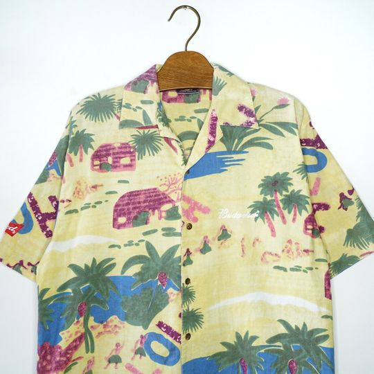 Rare Vintage Budweiser Hawaiian Shirt