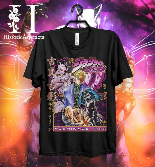 Vintage Yoshikage Kira Jojo's Bizzare Adventure T-Shirt