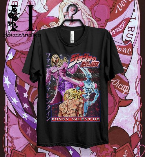 Vintage Valentine Jojo's Bizzare Adventure T-Shirt