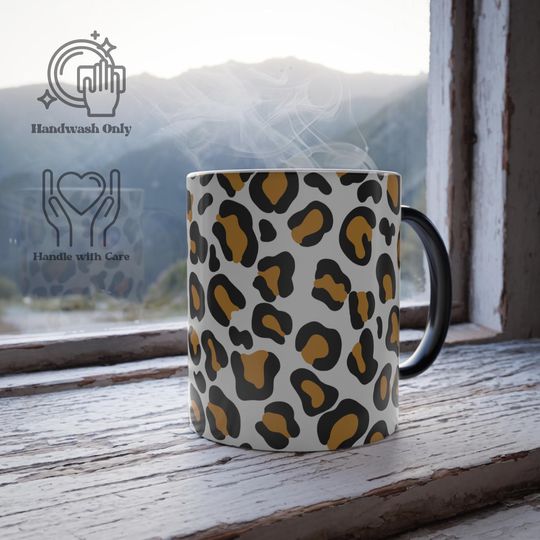 Cheetah Print Color Changing Mug 11oz
