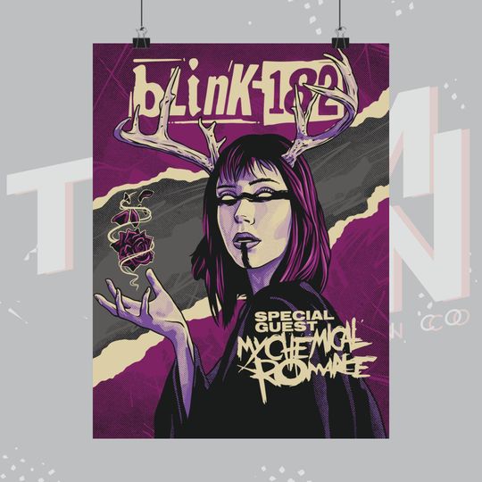 Matte Vertical Poster, B182 Mysterious Witch Lady Inspired Illustrated Poster