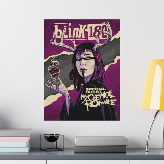 Matte Vertical Poster, B182 Mysterious Witch Lady Inspired Illustrated Poster