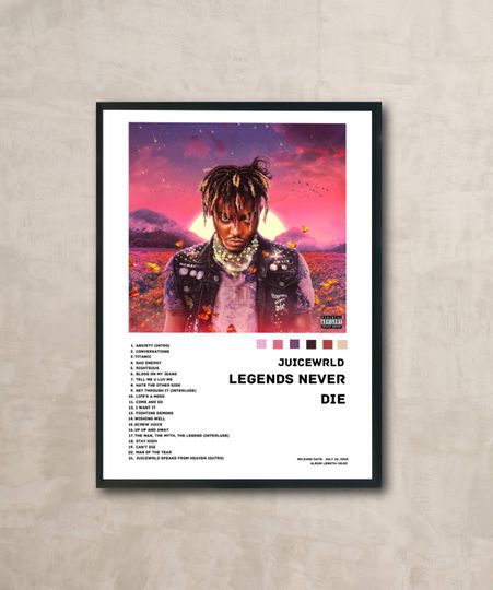Legends Never Die - Juice Wrld Album Poster