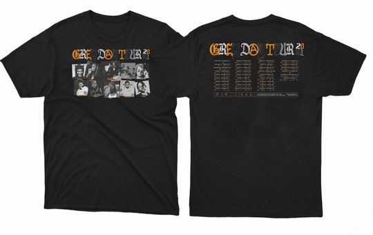 SUICIDEBOYS Shirt grey day tour Tour Double Sided T-shirt