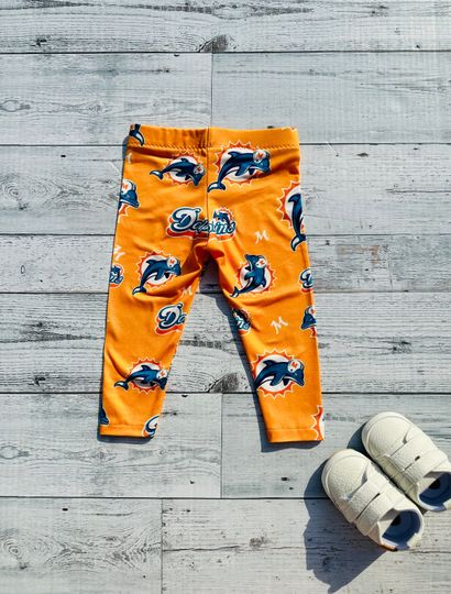 Miami Dolphins Leggings | Orange Pants | Football Clothes