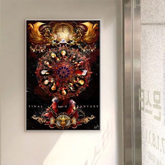 Final Fantasy XIV  Video game canvas poster unframe multiple choice