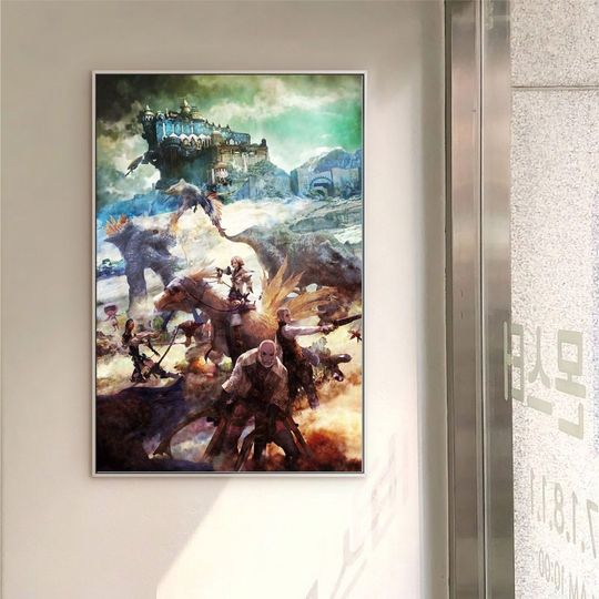 Final Fantasy XIV  Video game canvas poster unframe multiple choice