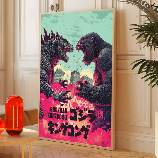 god zilla vs King Kong Poster