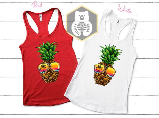 Sunglasses Pineapple Tank Top