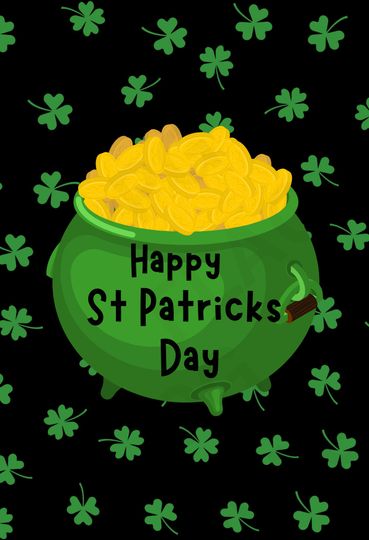 Happy St Patricks Day Garden Flag | Holiday Garden Flag