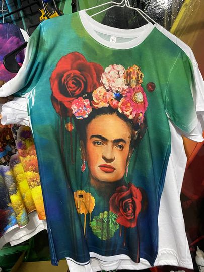 Frida  All Over Sublimation Print T-shirt
