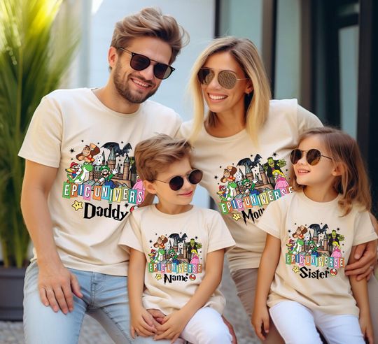 Custom Epic Universe Family Vacation Shirts: Matching Group Tees