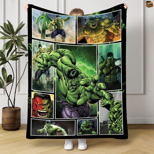 Incredible Hulk Fleece Blanket, Bruce Banner Incredible Hulk Blanket
