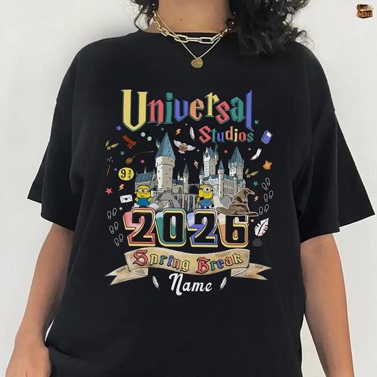 Personalized Universal Studios Spring Break 2026 Shirt, Universal Studios Trip 2026, Universal Studios Tee, Family Trip Shirt