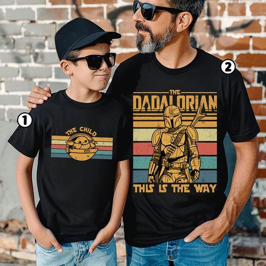 The Dadalorian And The Child Shirt, Dad And Baby Matching Shirt, The Dadalorian And The Babylorian Shirt, Dadalorian Shirt, Fathers Day Gift