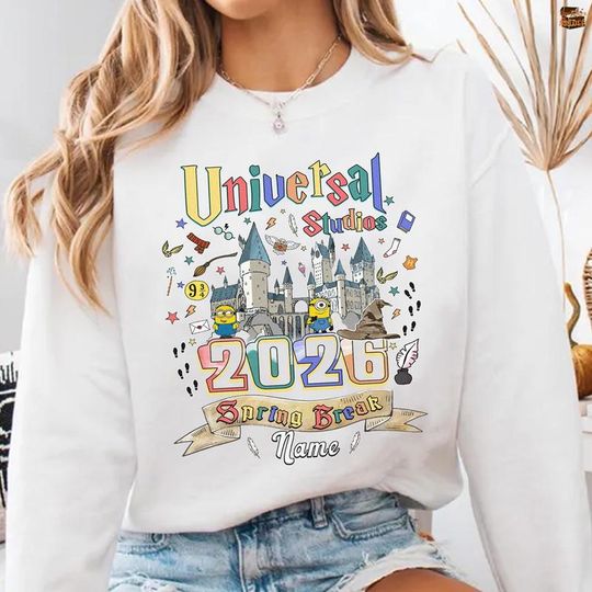 Personalized Universal Studios Spring Break 2026 Shirt, Universal Studios Trip 2026, Universal Studios Tee, Family Trip Shirt