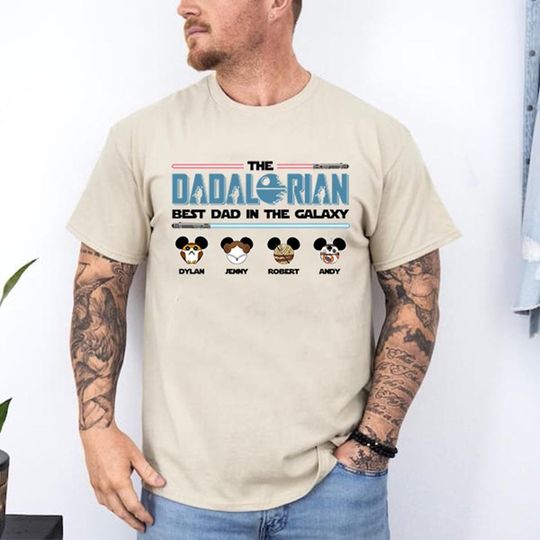 Personalized Starwars Dadalorian Shirt, Best Dad In The Galaxy Shirt, First Fathers Day Shirt, I Am Their Father Shirt, Custom New Dad Shirt