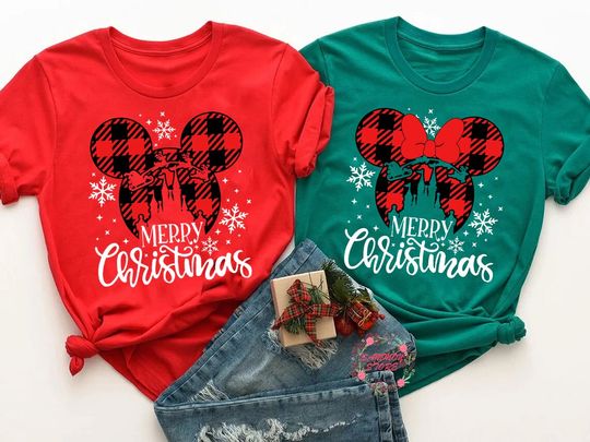 Disney Christmas Minnie Mickey, Matching Christmas Disney Shirt