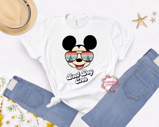 Best Day Ever Shirt, Disneyland Trip Shirt, Minnie Mickey Sunglasses Shirt