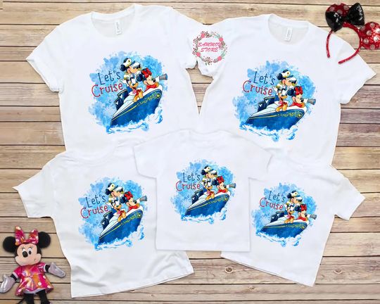 Disney Let's Cruise Shirt, Disney Ship Cruise T-Shirts, Disney Cruise 2022, Disney Matching Shirt
