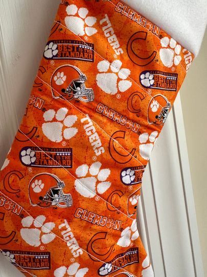 Clemson University Christmas Stocking Handmade