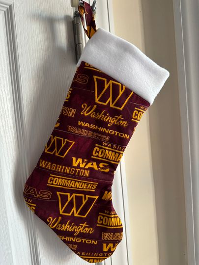 Washington Commanders Christmas Stocking Ready to Personalize Handmade