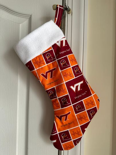 Virginia Tech Christmas Stocking Handmade