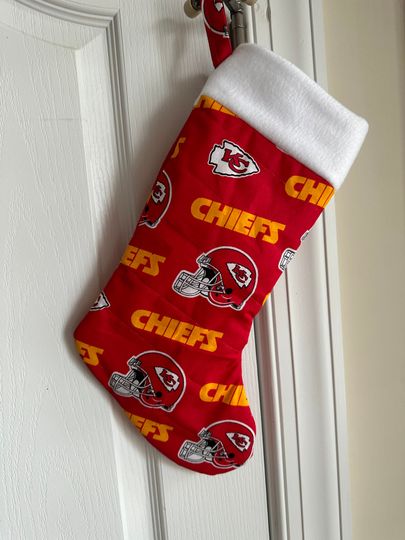 Kansas City Chiefs Christmas Stocking Handmade New