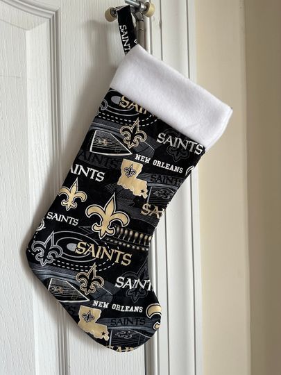 New Orleans Saints Christmas Stocking Ready to Personalize