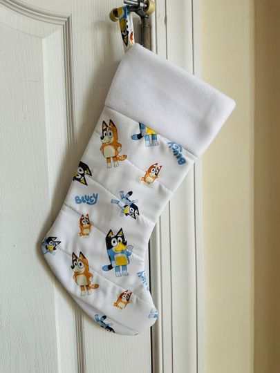 BlueyDad Christmas Stocking Handmade Ready to Personalize