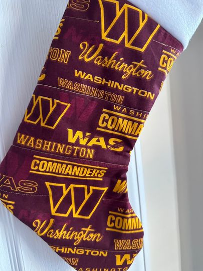 Washington Commanders Christmas Stocking Ready to Personalize Handmade