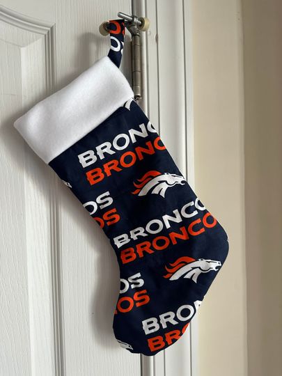 Denver Broncos Christmas Stocking Handmade