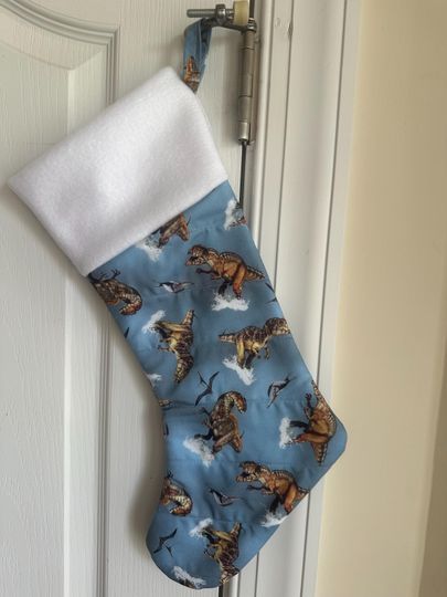 Dinosaurs Stocking New Handmade Free Personalization