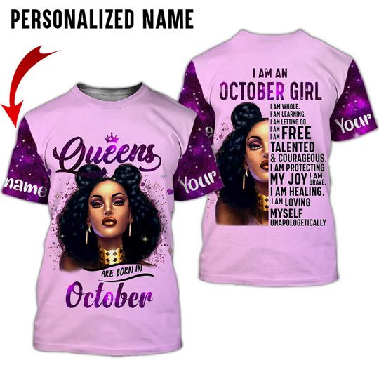 October birthday  3D T-shirt