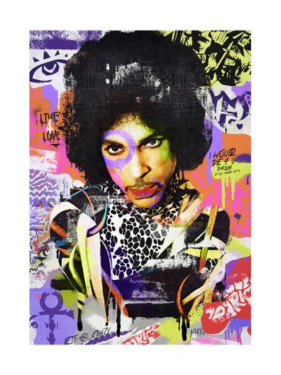 Prince Rogers Nelson Art - Rock Music Wall Design