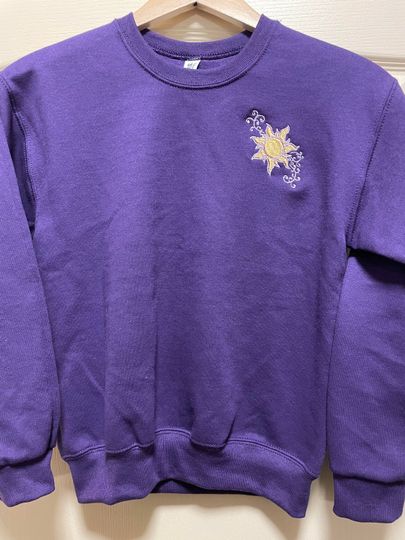 Disney Tangled Embroidered Sweatshirt | Rapunzel Sundrop Flower