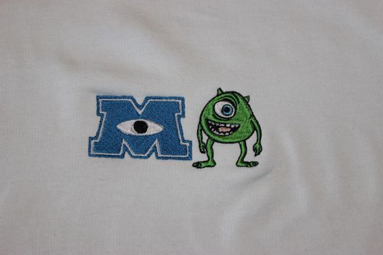Disney Monster's Inc Mike Wazowski Embroidered Shirt, Sweatshirt
