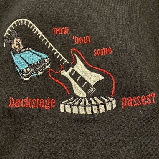 Disney Rock'n Roller Coaster Embroidered Shirt, Sweatshirt