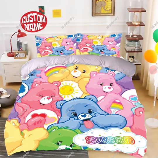 Personalized Care Bear Bedding Set