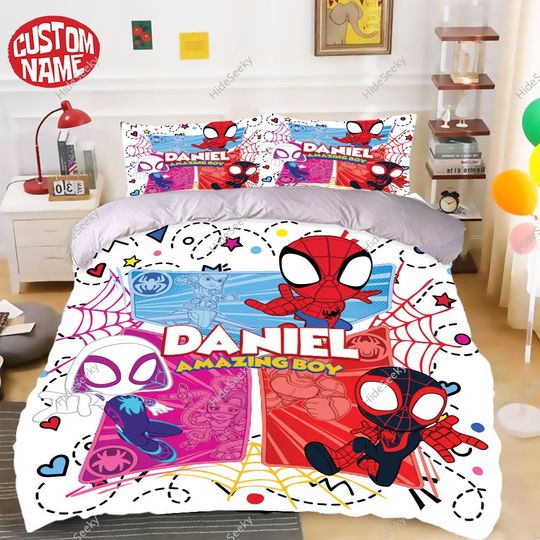 Spidey And his amazing friends Bedding Set