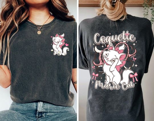 Two-Side Disneyland Marie Cat The Aristocats Summer Shirt