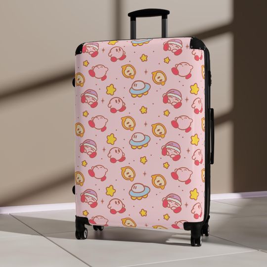 Kawaii Kirby inspired Suitcases