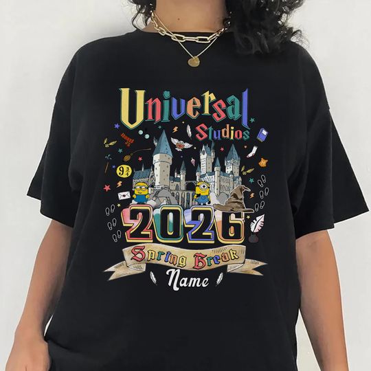 Personalized Universal Studios Spring Break 2026 Shirt, Disneyland Universal Studios Shirt