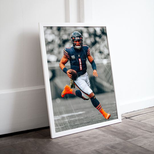 Justin Fields Chicago Bears Poster