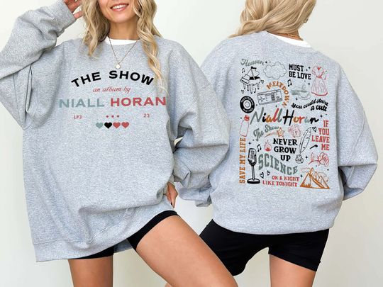 The Show Live On Tour Niall Horan 2024 Double Sided Sweatshirt