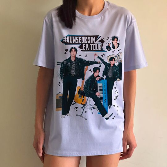 Jin Seokjin Tour T-Shirt - Kpop BTS Army Gift, Double Sided Jin Echo Tee