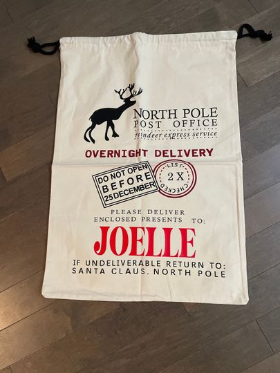Personalized Christmas Sack | Santa Sack |  Christmas Gift | Christmas Gift | Customized Sack