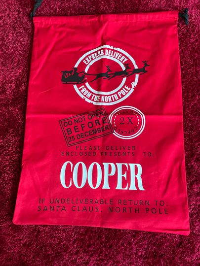 Personalized Christmas Sack | Santa Sack |  Christmas Gift | Christmas Gift | Customized Sack