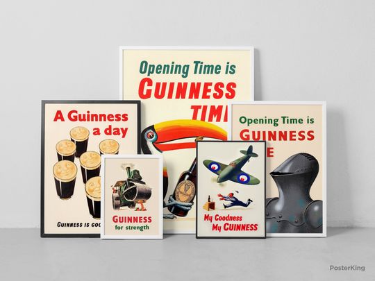 A Guinness A Day Original Vintage Poster